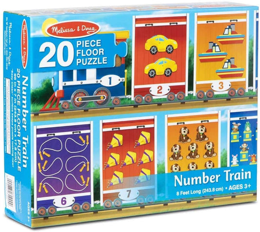Melissa & Doug Number Train Floor Puzzle (20 pieces)