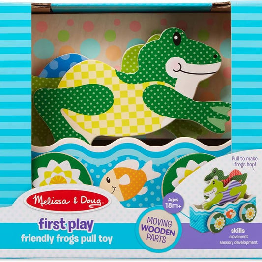 Melissa & Doug First Play Friendly Frogs Pull Toy