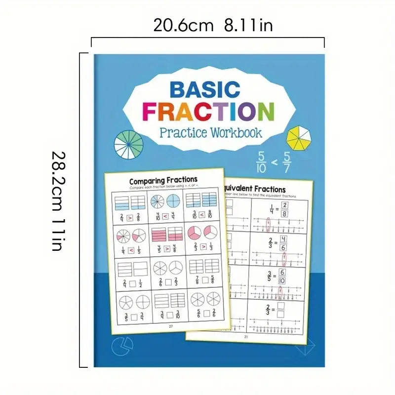 Math Fraction Workbook
