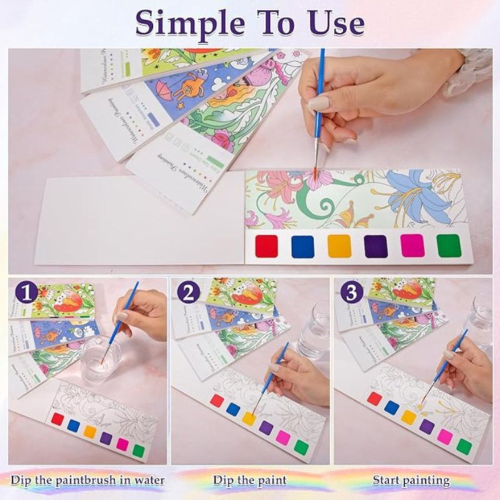 Watercolour Painting Books - Various Designs