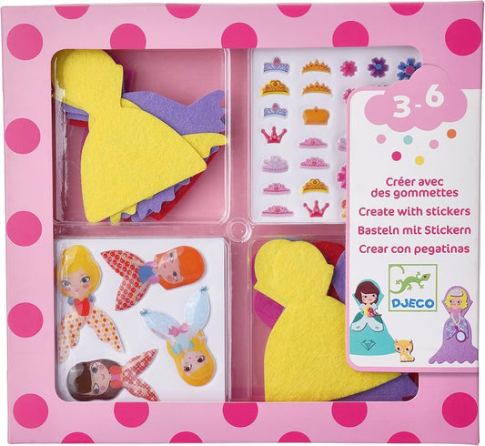 Djeco Create With Stickers - Various Designs