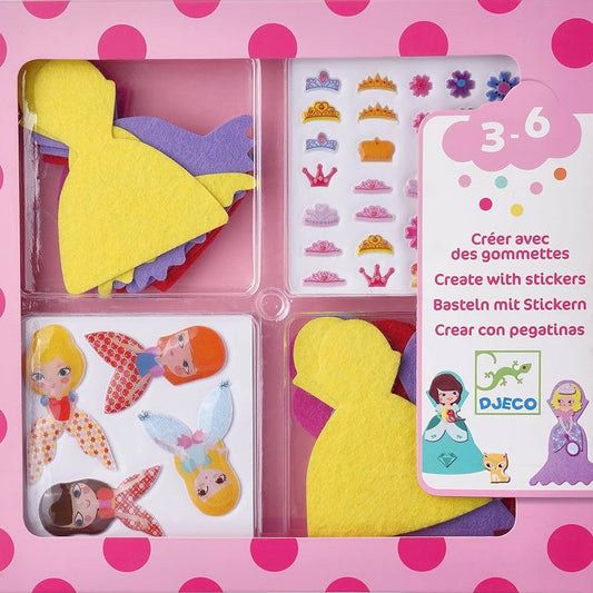 Djeco Create With Stickers - Various Designs