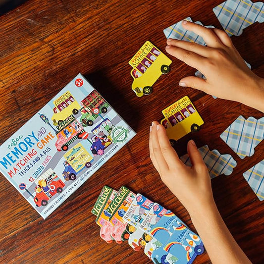 eeBoo - Trucks and a Bus Little Shaped Matching Game