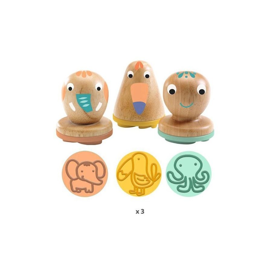 Djeco Modelling Stamp Set- My Plastistamps
