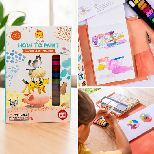 Tiger Tribe How to Paint Watercolours - Animals