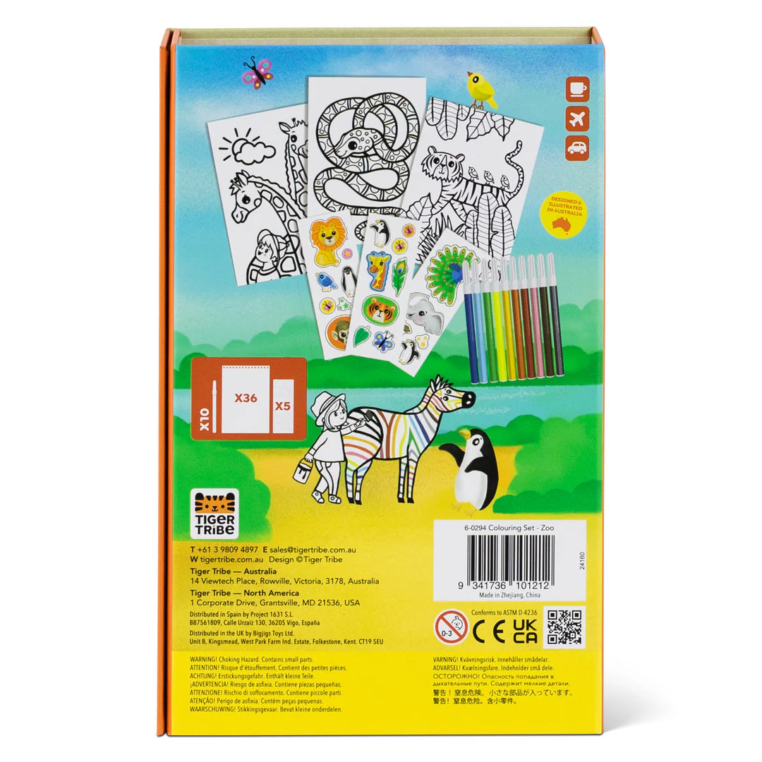 Tiger Tribe Colouring Sets