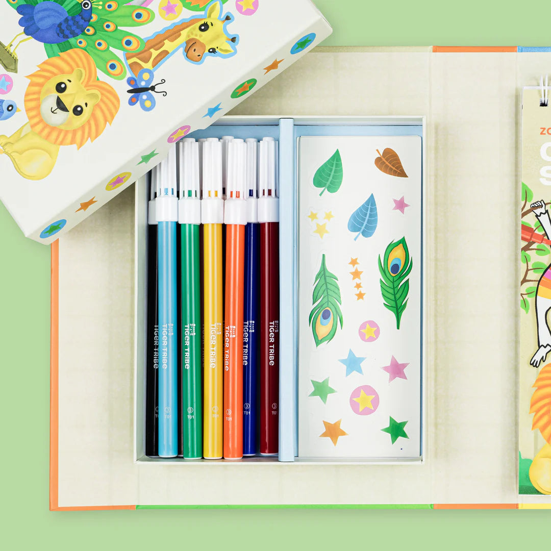 Tiger Tribe Colouring Sets