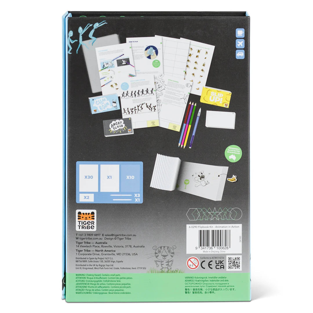 Tiger Tribe Flip Book Kit - Animation Action