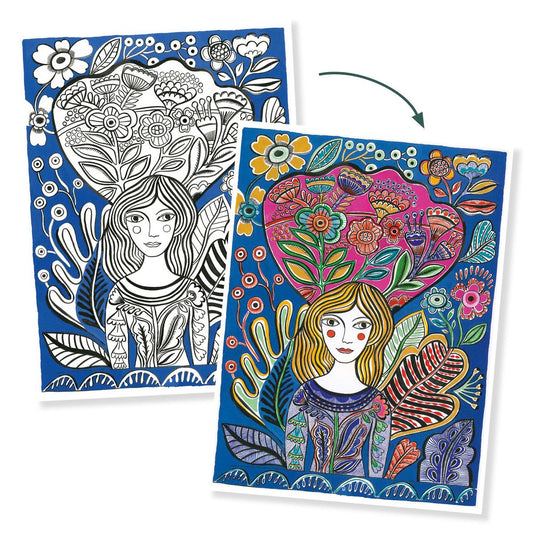 Djeco Colouring Gallery - Various Designs