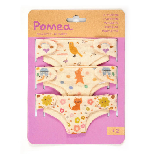 Djeco Pomea Baby Doll Nappies - 3 Pack