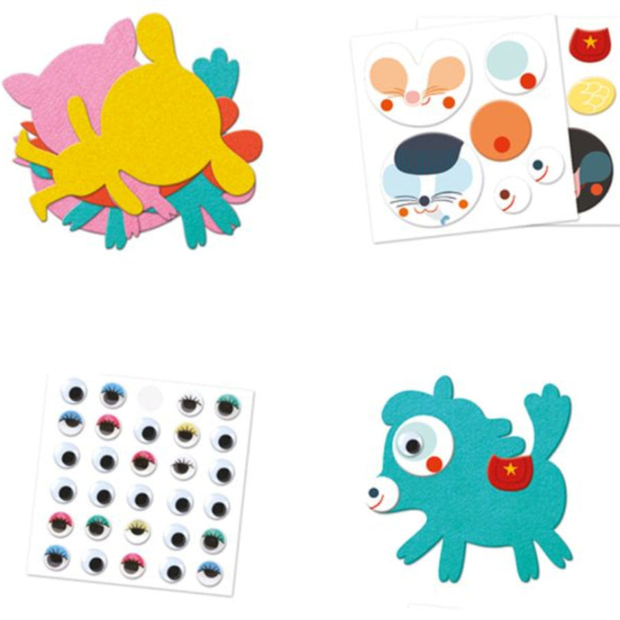 Djeco Create With Stickers - Various Designs