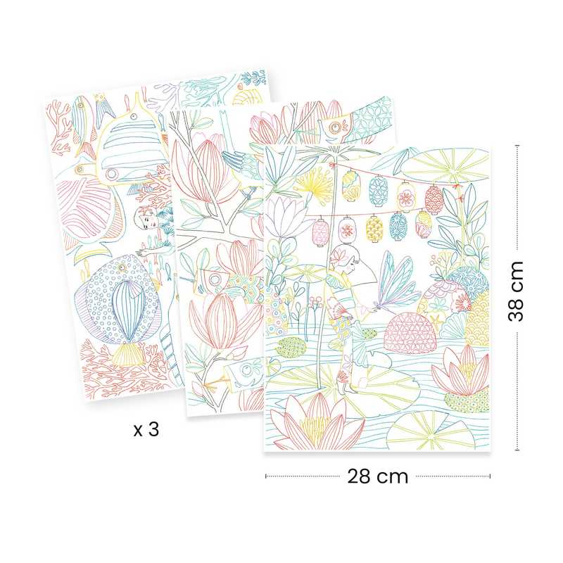 Djeco Colouring Gallery - Various Designs