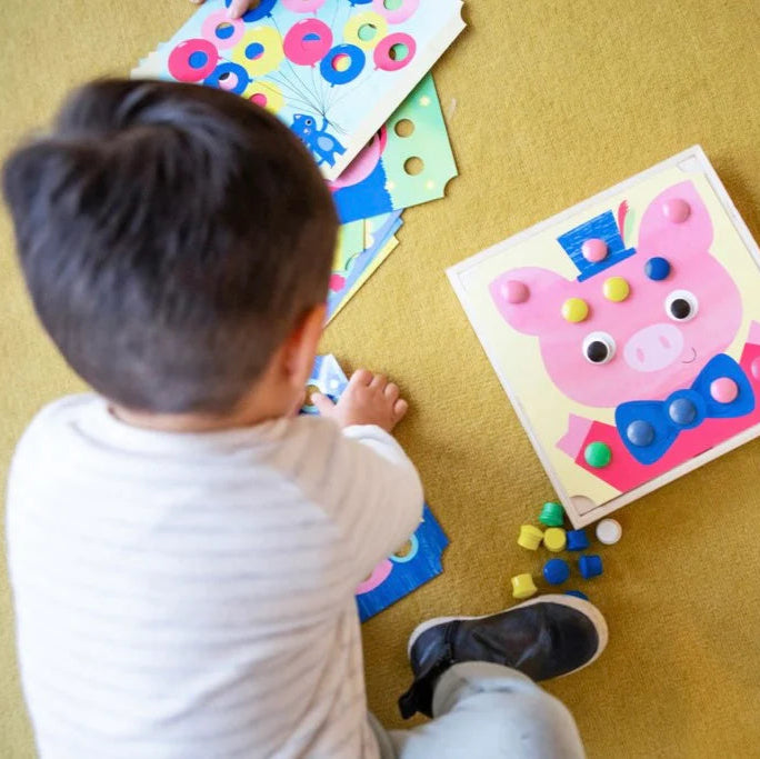 Tiger Tribe Button Puzzle - Animals