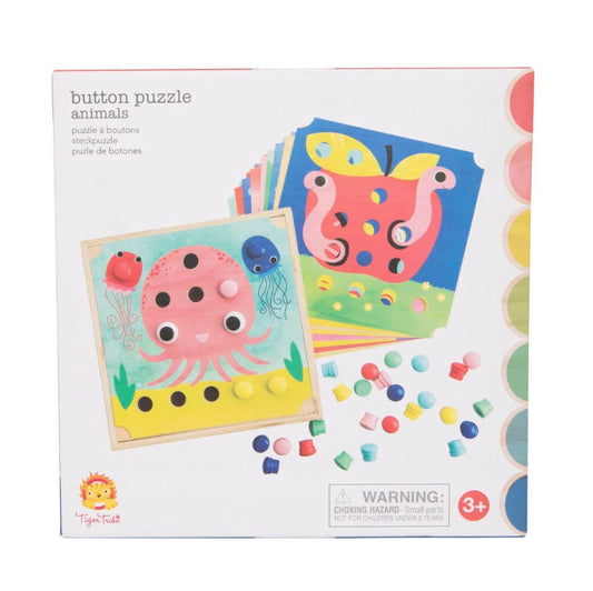 Tiger Tribe Button Puzzle - Animals
