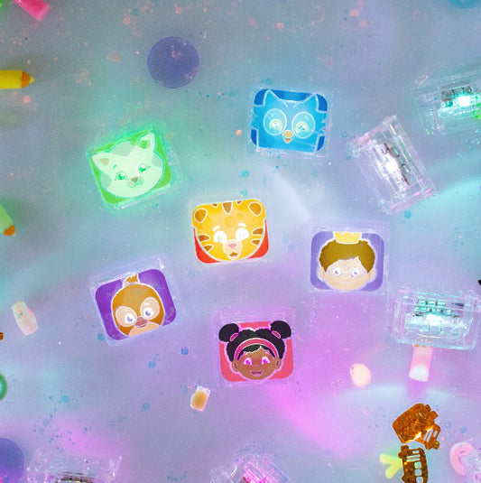Glo Pals Water Activated Light Up Sensory Cubes 6 Piece