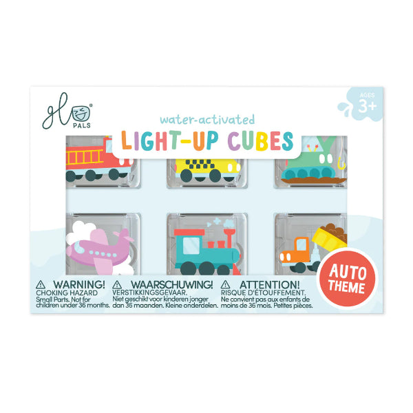 Glo Pals Water Activated Light Up Sensory Cubes 6 Piece