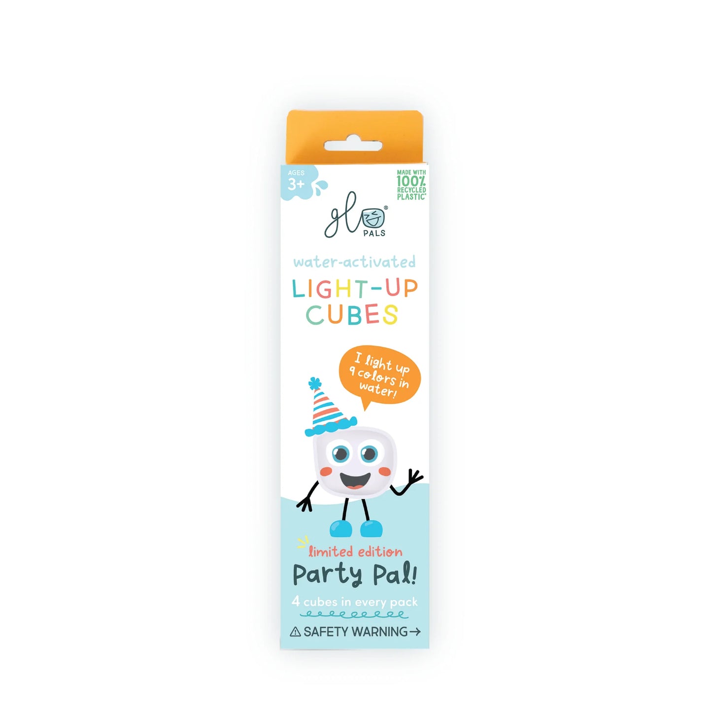 Glo Pals Original Water Activated Light Up Sensory Cubes 4 Piece