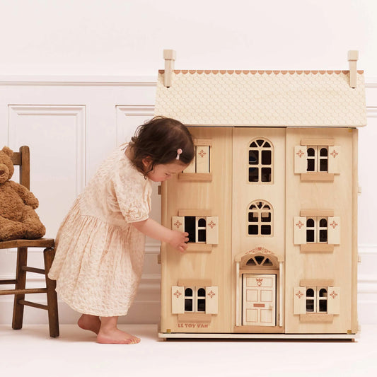 Le Toy Van The Grand Natural Wood Dollhouse