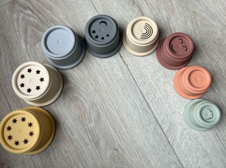 Stacking Cups - neutral colours