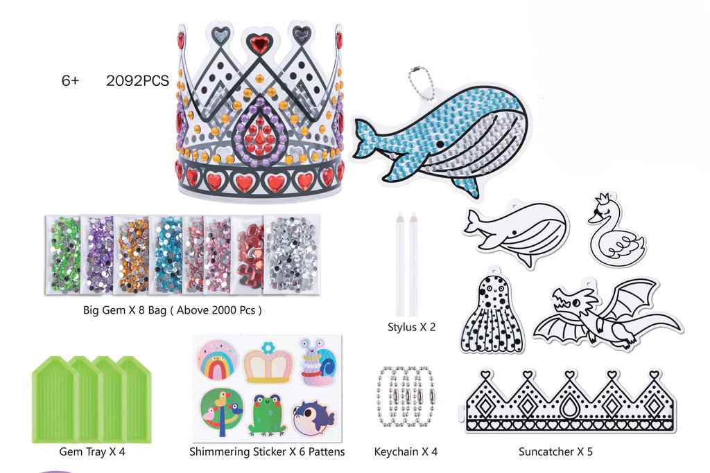 TookyToy Big Gem Art Kit- Diamond Crown