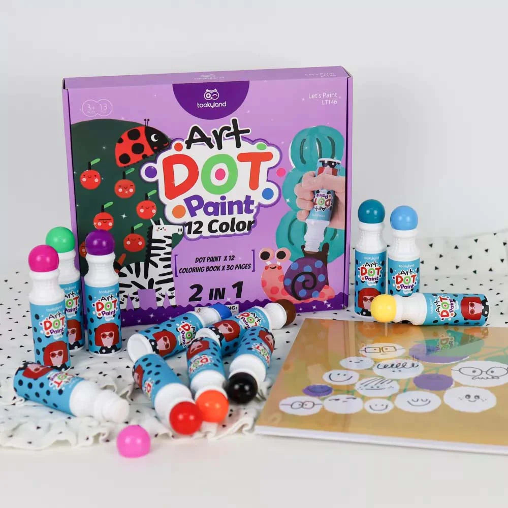 Tooky Land Dot Art Set - 12 piece