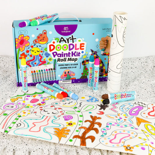 Tookyland Art Doodle Paint Kit - Roll Map