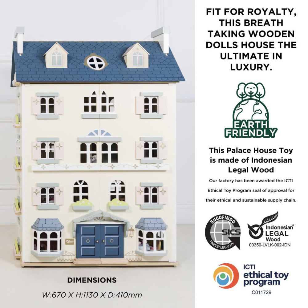 Le Toy Van Palace Wooden Dolls House