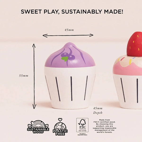 Le Toy Van Cupcake Play Food Set