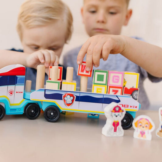 Melissa & Doug Paw Patrol Wooden ABC Block Truck
