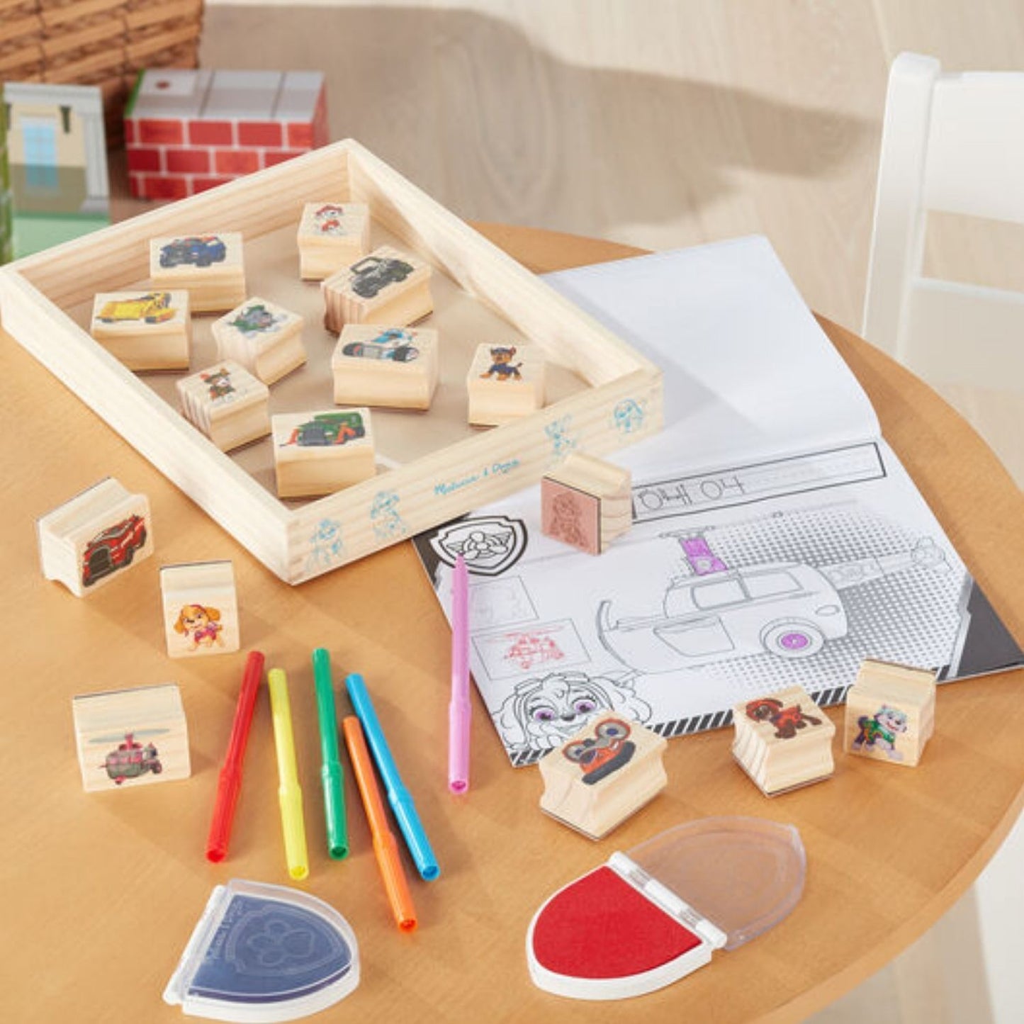 Melissa & Doug Wooden Shape Sorting Grocery Cart