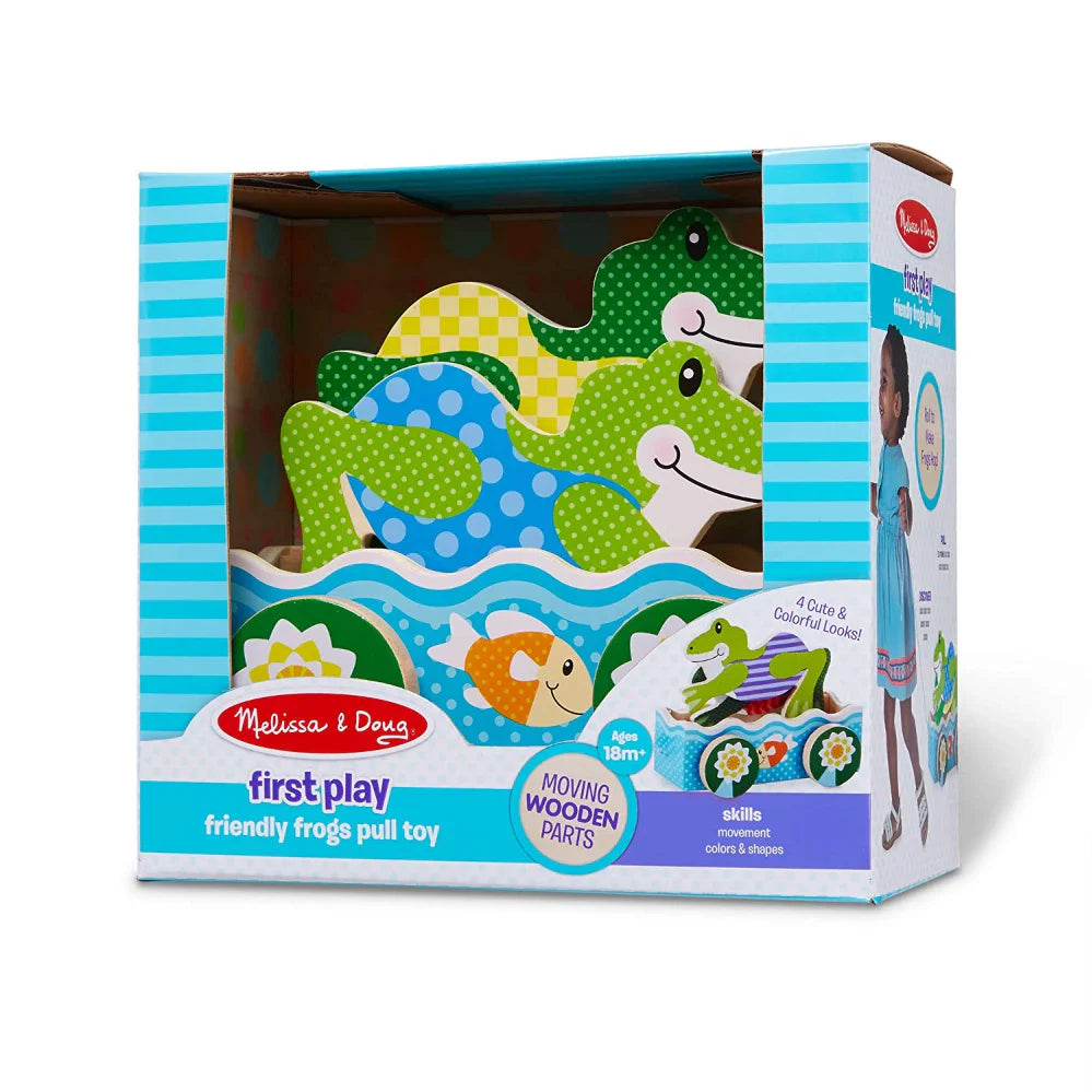 Melissa & Doug First Play Friendly Frogs Pull Toy