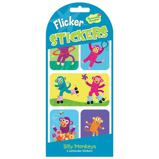 Peaceable Kingdom Flicker Lenticular Stickers - Various Designs
