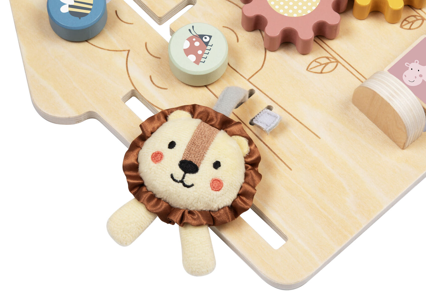 TookyToy 2 in 1 Montessori Activity Busy Board