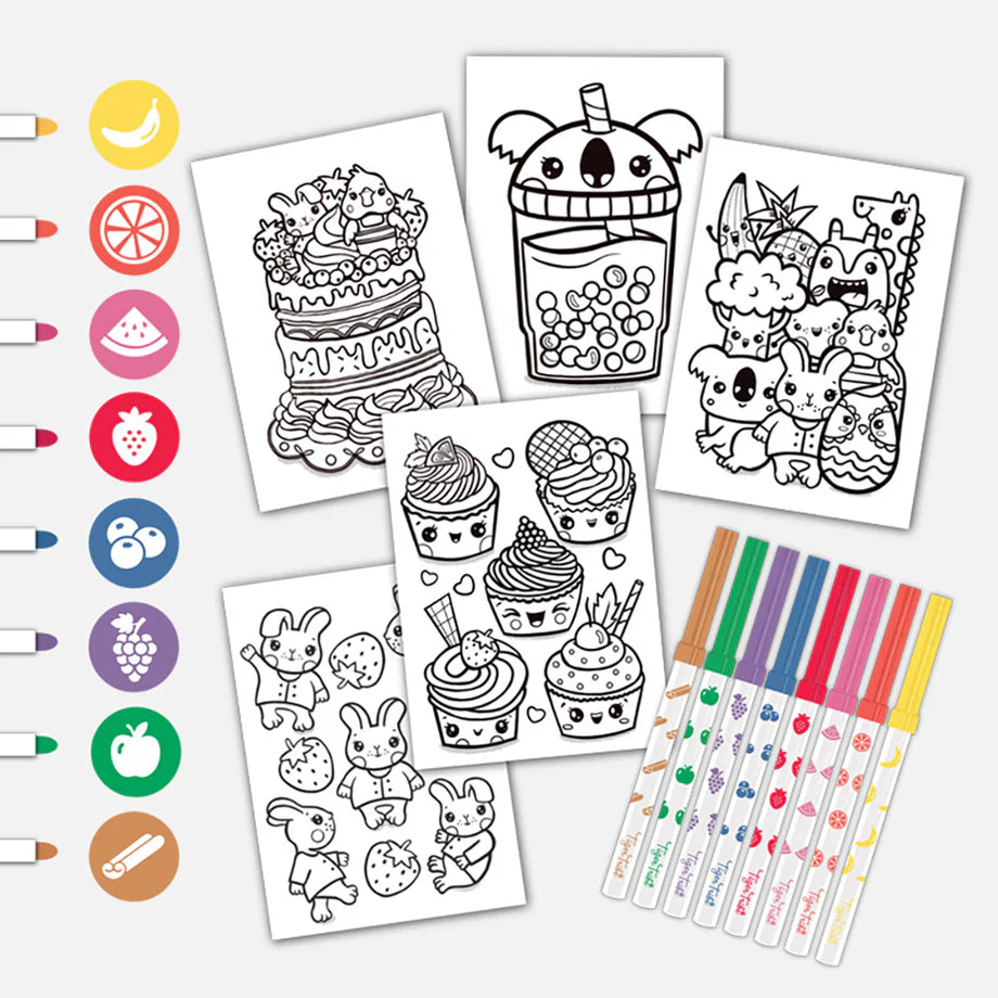Tiger Tribe Scented Colouring Set Fruity Cutie