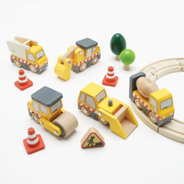Le Toy Van Construction Vehicle Set