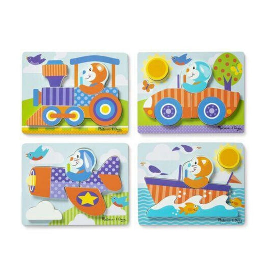 Melissa & Doug First Play Jigsaw Puzzle Set Vehicles