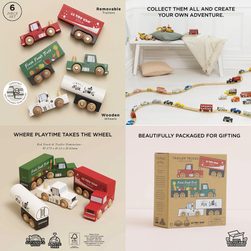 Le Toy Van Toy Cars - Various Designs