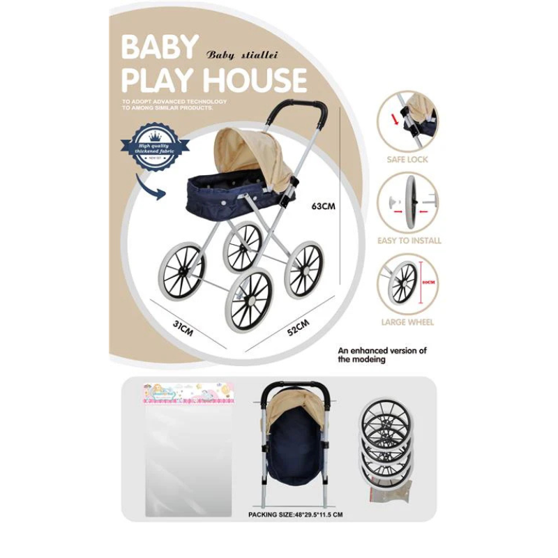 Baby Play House Dolls Pram
