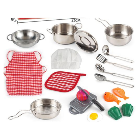 Stainless Steel Kitchen Set (21 Piece)