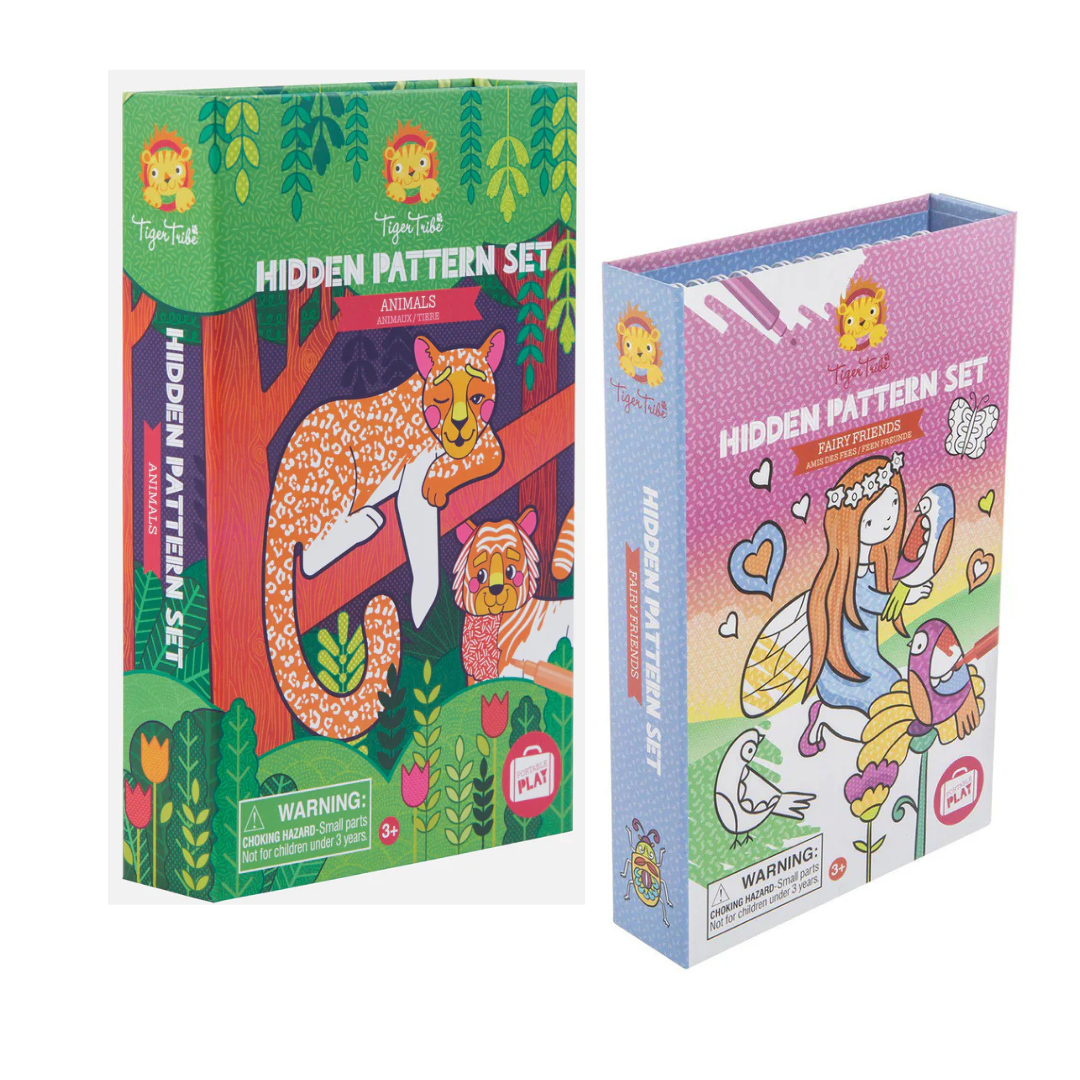 Tiger Tribe Colouring Set Hidden Pattern - Various Designs