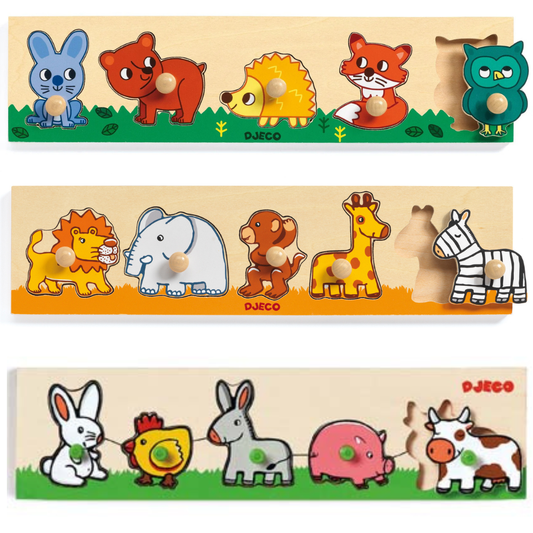 Djeco Peg Puzzles - Various Designs