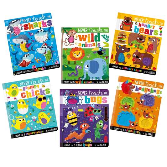 Sensory Books: Never Touch The Book Range (Sold Individually)