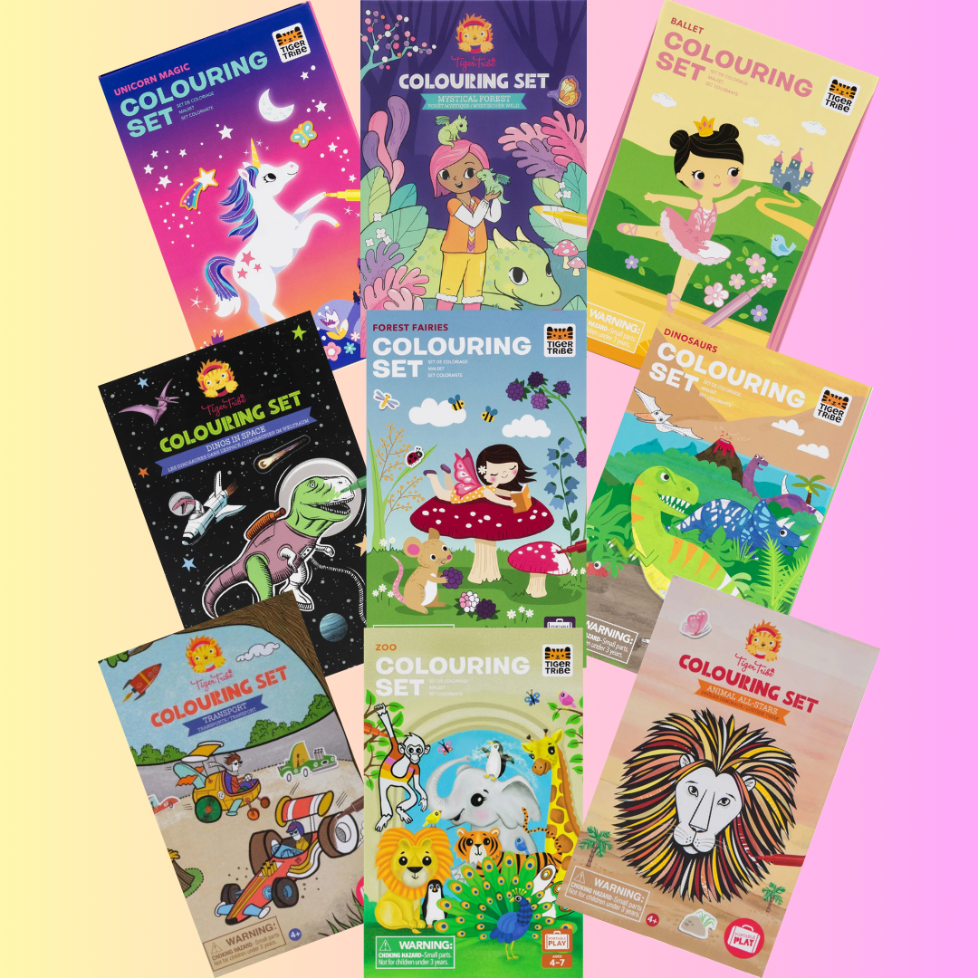 Tiger Tribe Colouring Sets