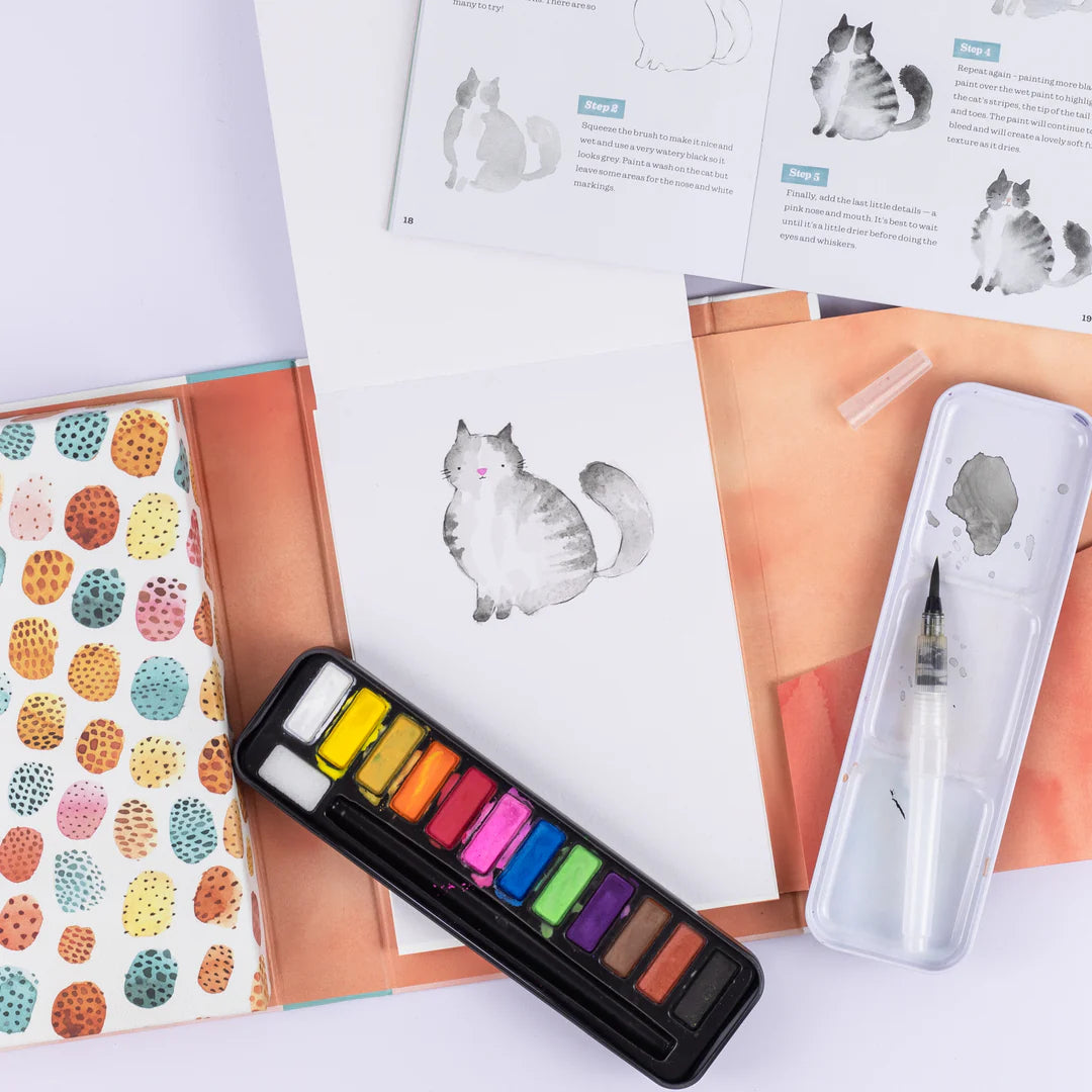 Tiger Tribe How to Paint Watercolours - Animals