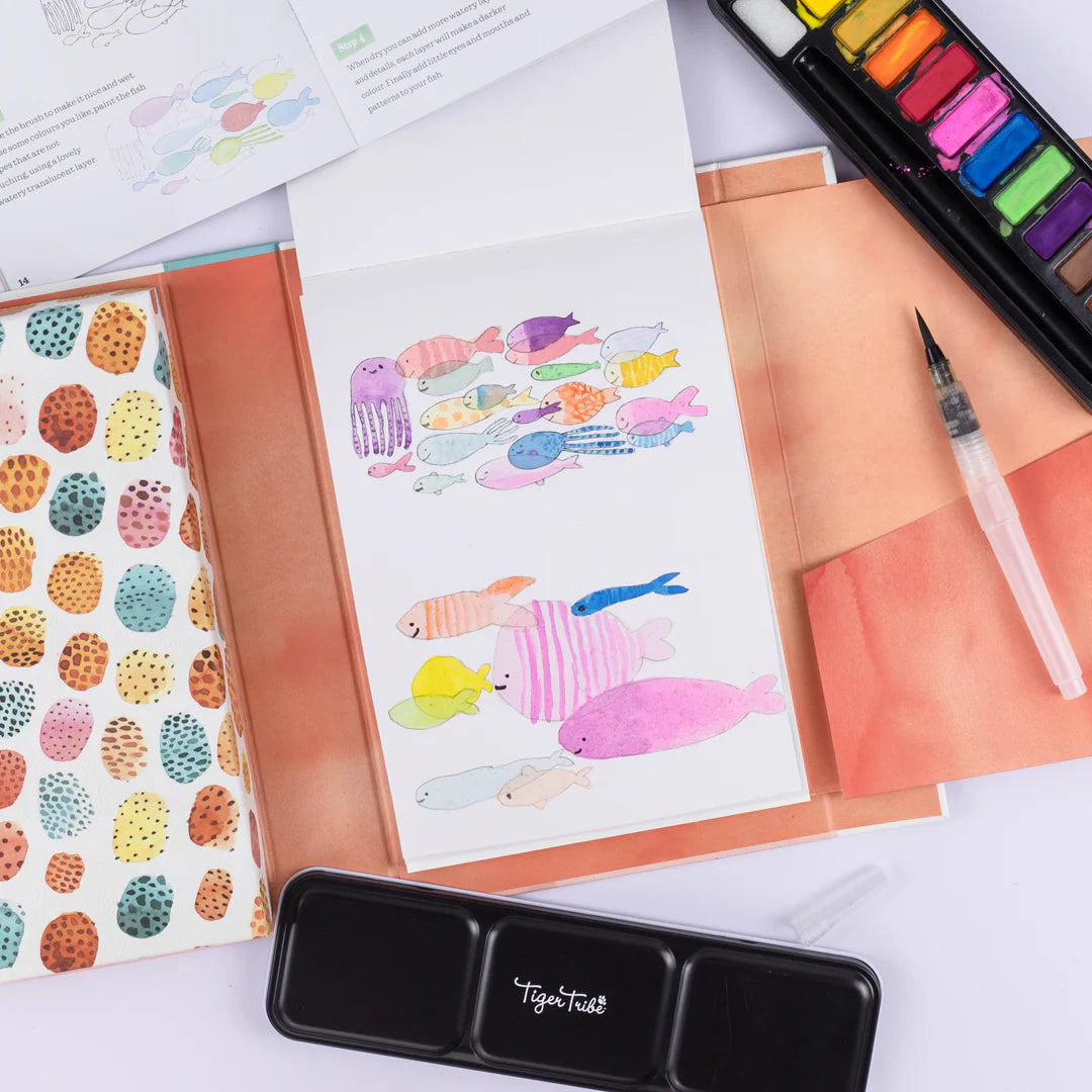 Tiger Tribe How to Paint Watercolours - Animals