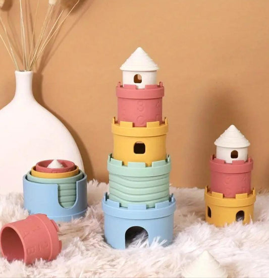 Silicone Stacking Castle