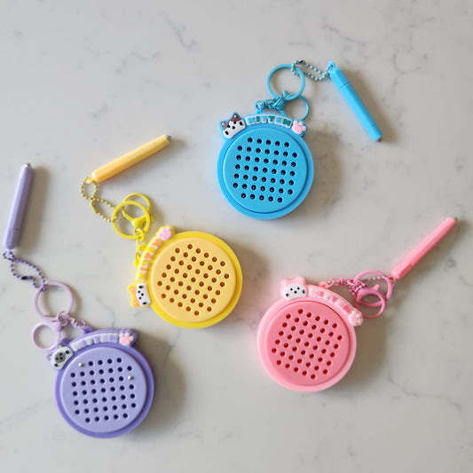 Cat Magnetic Pad Keyring - Various Colours