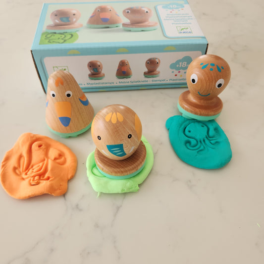 Djeco Modelling Stamp Set- My Plastistamps