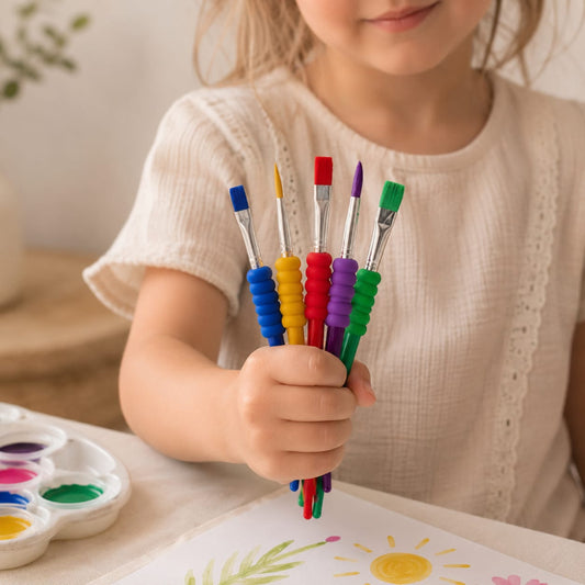 Rainbow Grip Paintbrush Set