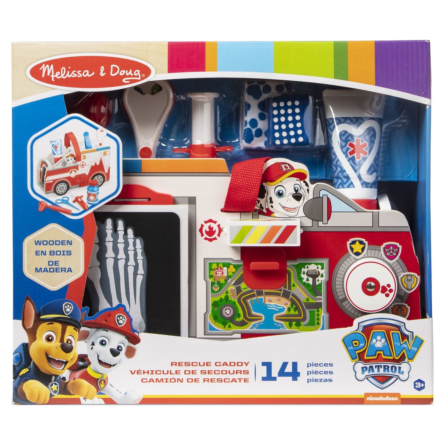 Melissa & Doug Paw Patrol Marshall's Wooden Rescue Caddy